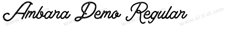 Ambara_Demo Regular字体转换